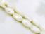 Image de 14x10 mm, perles ovales plates, pierres gemmes organiques, perles de coquillage de mer, blanches