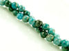 Image de 6x6 mm, perles rondes, pierres gemmes, apatite vert-bleu clair, naturelle