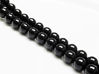 Picture of 8x8 mm, round, gemstone beads, black onyx, A-grade