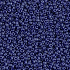 Afbeelding van Japanse rocailles, rond, maat 15/0, Miyuki, metaalkleur, saffierblauw, mat