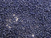 Picture of Japanese seed beads, round, size 15/0, Miyuki, metallic, sapphire blue, matte