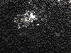 Picture of Japanese seed beads, round, size 15/0, Miyuki, opaque, black