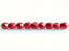 Image de 3x3 mm, perles à facettes tchèques rondes, rouge samba, opaque, or suédé