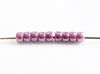 Picture of Czech seed beads, size 8, opaque, amethyst purple, luster