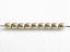 Picture of 2x2 mm, round, Czech druk beads, cloud dream or gold grey, opaque, sueded gold