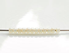 Picture of Japanese seed beads, round, size 11/0, Toho, custard yellow, Ceylon luster