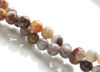 Image de 6x6 mm, perles rondes, pierres gemmes, agate de dentelle mexicaine, naturelle