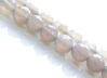 Image de 6x6 mm, perles rondes, pierres gemmes, agate, gris chaud pâle ou greige pâle, à facettes, naturel