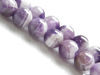 Picture of 10x10 mm, round, gemstone beads, chevron amethyst, natural