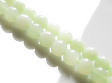 Picture of 8x8 mm, round, gemstone beads, new jade, natural