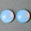 Afbeeldingen van 14x14 mm, rond, edelsteen cabochons, opaline, opaalkwarts of melkachtig kwarts