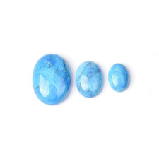 Picture of 13x18 mm, oval, gemstone cabochons, magnesite, sky blue