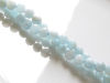Picture of 6x6 mm, round, gemstone beads, aquamarine, natural