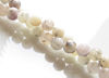 Image de 6x6 mm, perles rondes, pierres gemmes, opale commune dendritique, naturelle