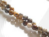 Picture of 6x6 mm, round, gemstone beads, moss opal, natural