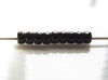 Image de Perles de rocailles tchèques, taille 8, opaque, noir de jais