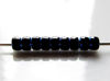 Image de Perles de rocailles tchèques, taille 8, opaque, noir de jais, doublé AB complet