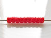 Picture of Czech seed beads, size 8/0, opaque, red
