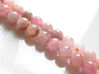 Picture of 8x8 mm, round, gemstone beads, Madagascar rose quartz, natural, B-grade