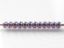 Image de Perles de rocailles japonaises, rondes taille 11/0, Toho, opaque, violet améthyste, lustré or