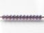 Picture of Japanese seed bead, round, size 11/0, Toho, opaque, amethyst purple, gold lustered