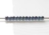 Image de Perles de rocailles japonaises, rondes, taille 11/0, Toho, métallique, bleu cosmos ou bleu iris