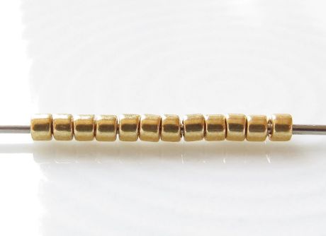 Image de Perles cylindrique, taille 11/0, Treasure, galvanisé, lumière des étoiles ou starlight, PermaFinish, 5 grammes