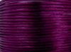 Image de Queue de rat, cordon en satin de rayon, 2 mm, pourpre prune, 5 mètres