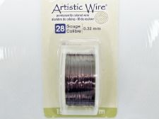 Picture of Artistic Wire, copper craft wire, 0.32 mm, gunmetal enamel