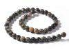 Image de 10x10 mm, perles rondes, pierres gemmes, opale commune, bleue, naturelle
